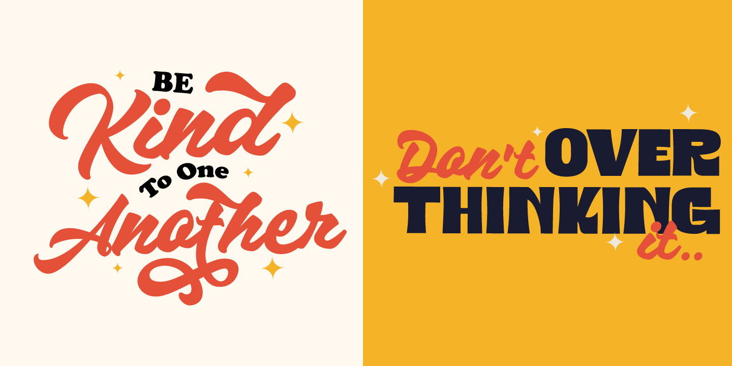 Beispiel einer Hazzard Bold-Schriftart